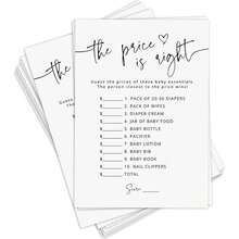 Unisex "Baby Show Price" Party Game For Girls Or Boys, Minimalist Design - The Price Is Right - View 1