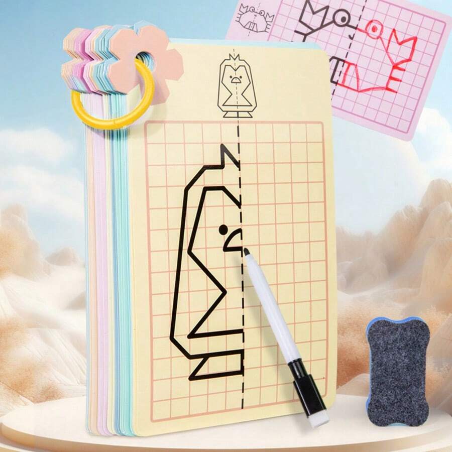 Bút điều khiển vẽ trên thẻ có thể xóa và viết nhiều lần, đồ chơi giáo dục sớm giúp phát triển tư duy cho trẻ em.