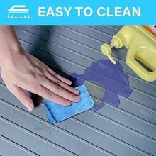 1pc Durable Under-Sink Mat - Waterproof Drip Tray Liner For Kitchen & Bathroom Cabinets, Easy-Clean Storage Solution - Multicolor - View 4