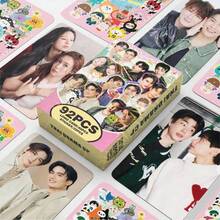 92pcs/Box GMMTV (60pcs LOMO Cards + 32pcs Stickers) K-POP Fan Merchandise, SKZ Limited Edition Fan Goods, Photo Cards, Stickers, Holiday Gifts - Multicolor - View 2