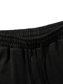 Men's Hiking Sports Knit 5-Pocket Casual Comfortable Multifunctional Basic Athletic Shorts - Black - View 9