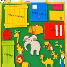 hoojojo Juego de 17 piezas de tablero de fieltro de zoológico, adecuado para educación preescolar, accesorios interactivos para contar historias, actividades de juegos en el aula, artículos esenciales para el regreso a la escuela - Multicolor - Ver 7