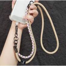 Three-In-One Multi-Functional Mobile Phone Lanyard, One Rope For Multiple Uses, Crossbody Strap, Neck Lanyard, Arm Short Rope - Đỏ / Hồng - Xem 4