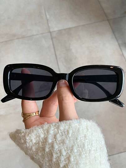1pc Square Small Frame Glasses, Fresh Summer Style, Suitable For Women, Ideal For Outdoor, Party, Vacation, Best Choice For Young People