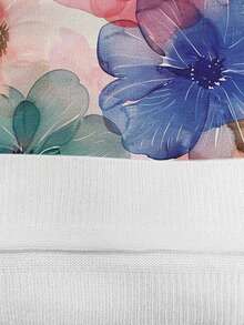 ASHKATIA Áo len dệt kim cỡ lớn dành cho nữ, thích hợp làm quà tặng Ngày của Mẹ, họa tiết hoa phối màu, thích hợp cho mùa hè, kỳ nghỉ biển, áo hai dây cổ tròn. - Nhiều màu - Xem 7