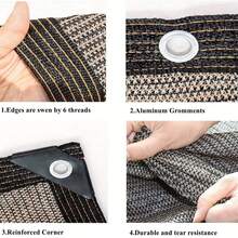 Shade Cloth Outdoor Sun Shade With Grommets, Premium Sunshade Fabric Fence - Durable, Tear-Resistant, Easy To Install For Balcony, Courtyard, And Swimming Pool - Provides Excellent Sunblock, Shade, And Privacy With Taped Edge And Grommets - Multiple Styles - View 5