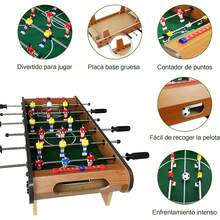 Mesa de Futbolito, Mesa Multijuegos para Niños y Adultos, Juegos de Puzzle de Futbol con 3 Fútbol, para la Familia, la Sala de Juegos, los Amantes del Fútbol - 1 - Ver 4