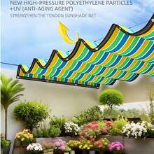 Four-Color Shade Net, Shade Cloth,Solar Screen,Shade Sail,Sun Screen,Shade Netting,Suitable For Courtyards, Farms,Pergolas, Patios, Plant Insulation Nets, Balconies, Garages, Lawns, Walls, Outdoor Activities, Privacy Screens, Fences, Awnings - Four-color Outdoor Sunshade Net & Sunscreen Net - View 6