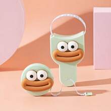 1 Set Of Cute And Interesting Facial Pattern Stretchable Tape Measure 150cm/60 Inch ABS Plastic Soft Tape With Dual Scale Lines, Portable Automatic Retractable Measuring Scale, Suitable For Body Measurement, Tailoring And Sewing, And Daily Use - 2-piece Set - View 3