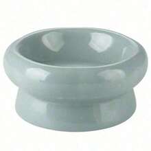 Tazones de cerámica para gatos y perros, tazones de comida y agua para mascotas, suministros para mascotas pequeñas, opciones de multicolor - Blanco - Ver 7