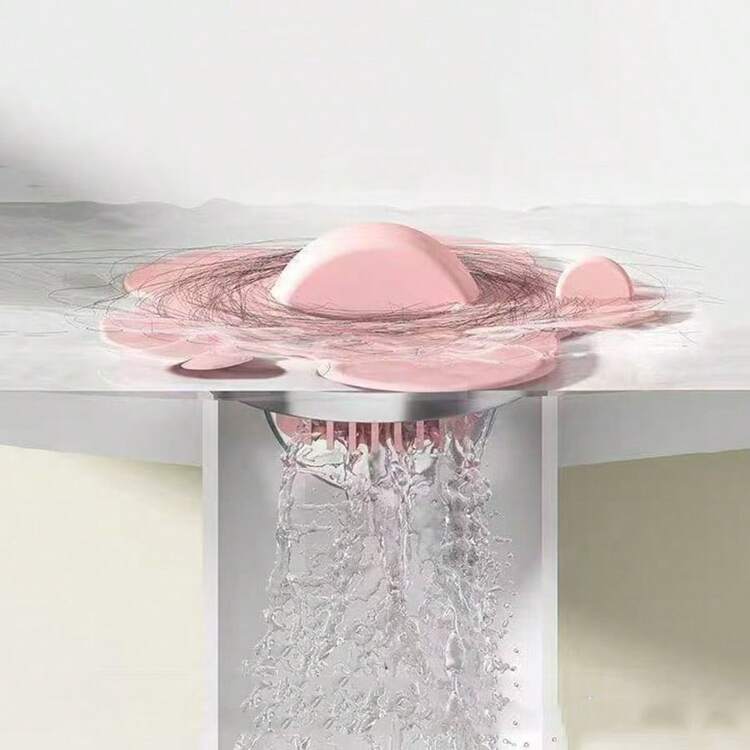 3 nút chặn bồn rửa hình hoa, bộ lọc bồn rửa bằng silicon, nắp đậy lỗ thoát nước bồn rửa mặt - A - Xem 4