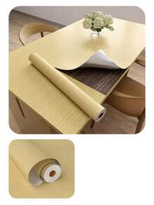 1 Cuộn giấy dán vân gỗ, giấy dán vinyl tự dính chống thấm nước, dùng để dán bàn làm việc, mặt bàn trang điểm, dán trang trí nhà cửa, làm mới không gian sống. - Nhiều kiểu dáng - Xem 5