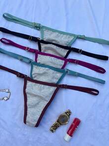 Kit 3 Calcinha com Regulagem de Coração em Algodão Respirável Fio Duplo Forro 100% Algodão Lingerie Feminina Adulto Moda Íntima - Multicolorido - Visão 2