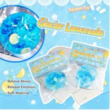 1 món đồ chơi giảm căng thẳng mềm dẻo, bóng bóp giảm áp lực Glacier Lemon Squeeze có độ đàn hồi chậm. - Nhiều màu - Xem 5