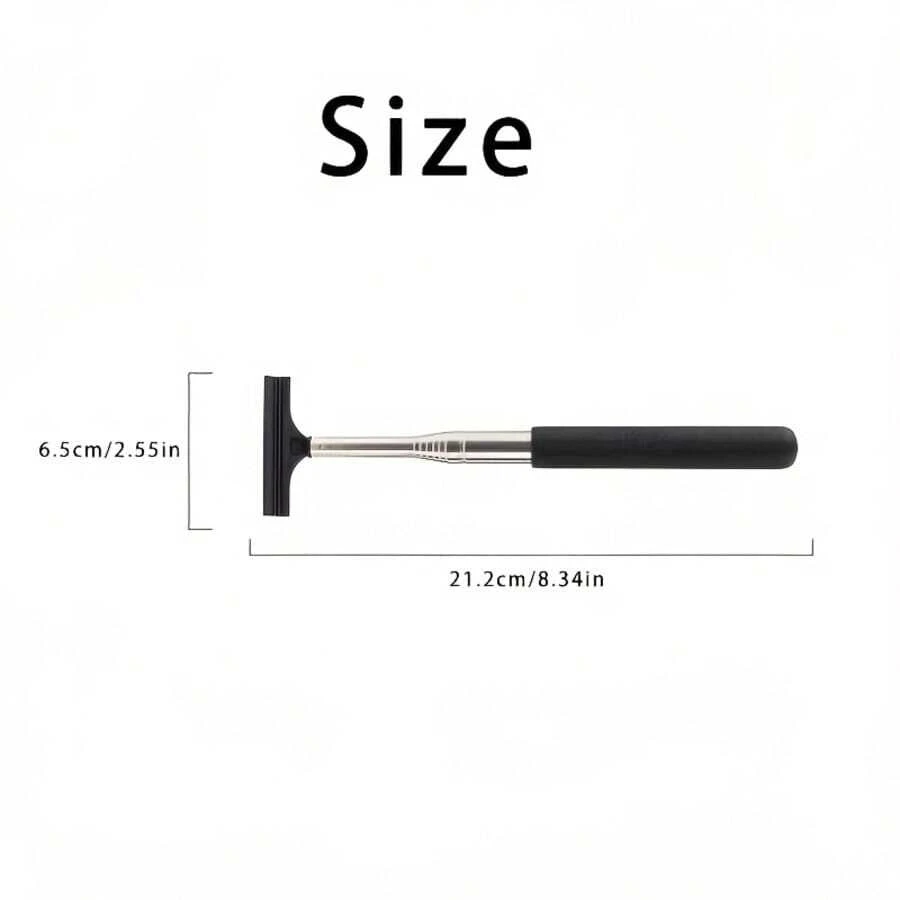 Car Rearview Mirror Wiper, Telescopic Car Window Squeegee, Glass Cleaning Brush, Rain Water Scraper