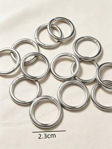 20pcs Multi-Color Spring Rings, Key Chains, DIY Accessories, Round Open Rings, Handmade Jewelry Findings - Round Buckle - View 4