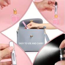 S.E.E.DPerfume Refill Bottle Portable Mini Refillable Spray Can, Empty Cosmetic Container Travel 0.17oz + 1 OPP Bag, Mini Refillable Perfume Bottle, Bottom Filled Travel Perfume Spray Bottle, Vintage Perfume Spray Bottle, Glass Perfume Bottle, Portable Fragrance Container, Portable Scent, Fashion Perfume Bottle, Compact Sprayer, High Quality Sprayer, Leakproof Spray Head, Perfume Dispenser, Frequent Traveler, Perfume Lovers - 黑色 - 查看 7
