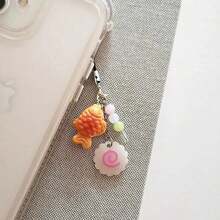1pcs Cute Japanese Street Food Charms Fish Cake Keychain Bag - 1 cái - Xem 2