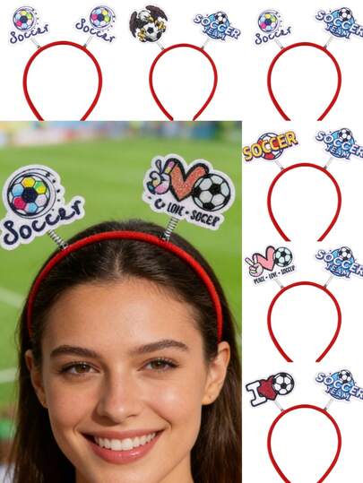 1件世界杯头带，啦啦队服配饰