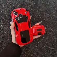 2026 New Arrival! Cool Racing Car Design 2Case Set, Fits Phone 14/17 Pro Max & 3, Shockproof Full Coverage Set - White - View 4