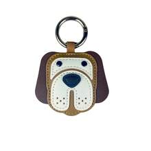 Patrulla canina portátil!Dijes de cuero para bolso de perro|   Mezclar y coincidir con anillos/cordones adjuntos|   Carry One para el diario Joy-PU Leather - Perfil Lateral - Ver 9