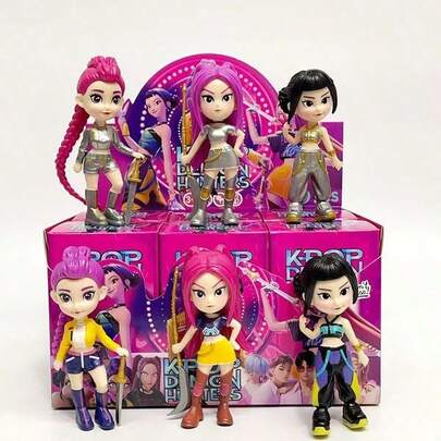 1pc Random Anime/K-POP Collectible Figure (Display Item - Includes Mystery Variant), Desktop Decor And Anime Fan Collectible, Great For New Year, Valentine's Day, Easter Gifts!