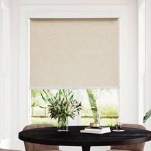 Light Filtering Roller Shades For Windows Free-Stop Cordl Window Blinds Khaki 36" X 72" Natural Woven UV Protection Privacy Roller Blinds For Indoors Windows Home Living Room Office - 36W X 72H - View 4