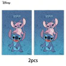 Khăn tắm Disney Stitch in hình dễ thương màu xanh hồ, bán theo gói 1, 2, 3, 4, 5, 6 chiếc, thích hợp cho phòng tắm và nhà cửa. - 18x26 inch - Xem 12