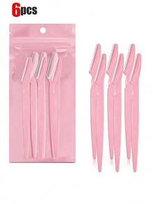30pcs/paquete Exquisitas Navajas Faciales en Bolsa, Recortadores de Cejas y Removedores de Vello Facial, Herramientas de Afeitado Facial Unisex con Hojas de Precisión, 1/3/6/12/24pcs (Rosa) - Multicolor - Ver 22