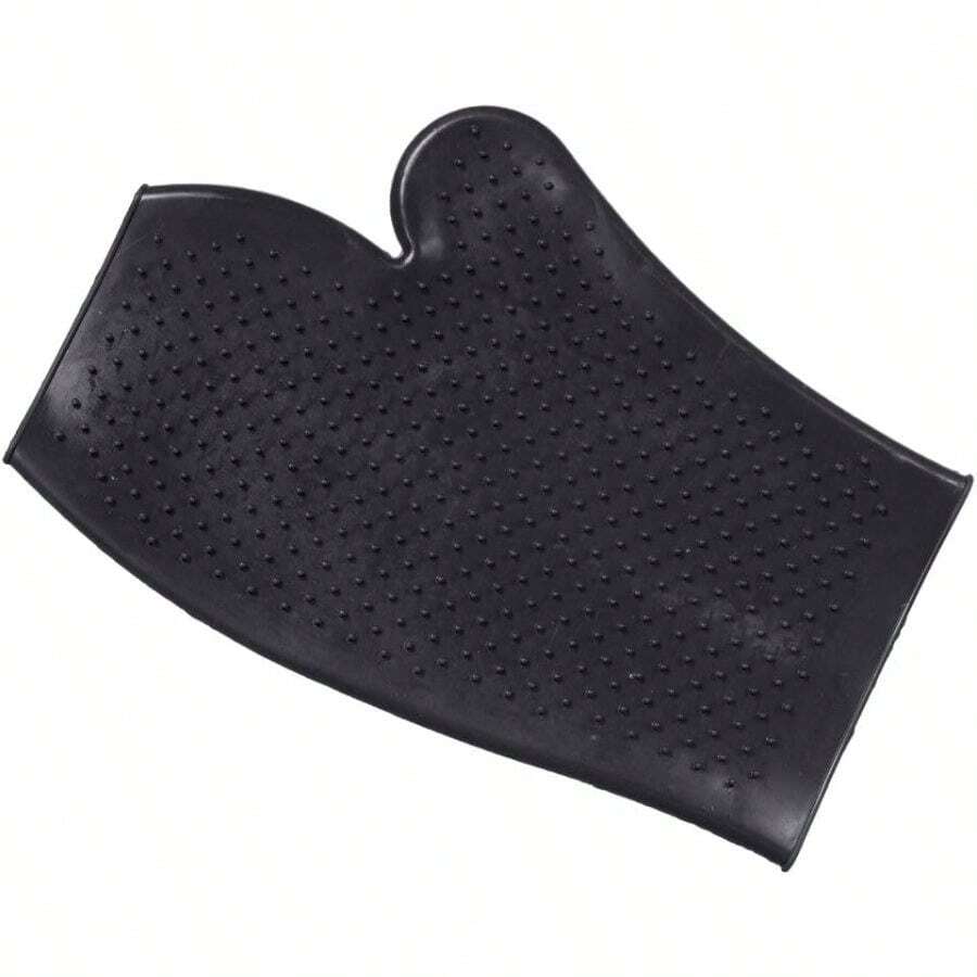 Tough1 Rubber Grooming Glove - Black - Default - View 1