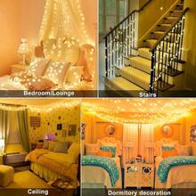 Battery Powered LED Star String Lights, Bedroom Decor Fairy Lights, Wedding Decoration Colorful Lights, Starry Night Atmosphere Lamp Suitable For Indoor, Bedroom/Kids Room, Living Room/Dining Room, Garden, Balcony, Festivals, Camping, Wedding, Birthday, Party, Christmas Decoration - Multicolor - View 10