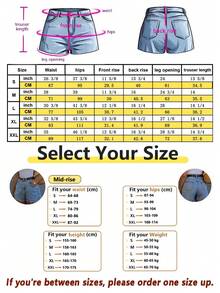 Women's Casual Washed Denim Shorts, Frayed Hem, Comfortable Straight-Leg Jeans Shorts, Suitable For Summer - Light Wash - View 6