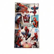 Marvel 1条蜘蛛侠主题超柔软微纤维沙滩巾，可用作沙滩巾、泳巾、便携毯，速干轻便，适合成人、女性、男性、女孩和儿童使用，是海滩、泳池和日常使用的理想之选。产品特点：速干、吸水性强、轻薄设计。 - 彩色 - 查看 7