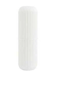 1pc Vertical Striped Travel Toothbrush Holder Cup, Portable Toothbrush Cup With Lid, Suitable For Travel, Camping, Business Trip And School, Multi-Purpose Toothbrush And Toothpaste Set, Rinse Cup Toothbrush Cup Toothbrush Holder Set With Toothbrush And Toothpaste, Home Bathroom Decor, Back To School Supplies - Multicolor - View 13