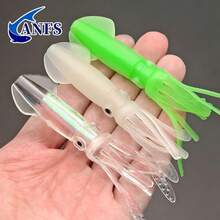 5 mồi câu mực giả, bạch tuộc giả, mồi mềm nhân tạo dùng cho câu cá nước mặn và nước ngọt. - Nhiều màu - Xem 6