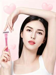 Women's 6-Layer Razor Blades 6/12/18/24pcs Safety Hair Removal Razor, Suitable For Private Areas, Underarm Hair, Leg Hair, Shaving Tool, Body Grooming Razor, Men's Shaving Razor, Beard Razor, Daily Facial Care, Premium Travel Choice - 1 Knife Holder + 6 Blades - View 10