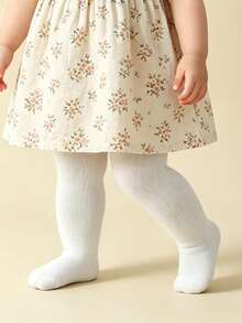 3 piezas Medias opacas de unicolor para niños, adecuadas para atuendos diarios - Multicolor - Ver 10