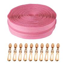 1 Bộ, (177 inch/450 cm) Khóa kéo nylon kèm 10 đầu kéo, thích hợp để may vá tại nhà, tự làm khóa kéo thay thế, dùng cho hành lý, đồ dệt gia dụng, quần áo, giày dép và các loại khóa kéo khác. - 1106 - Xem 9