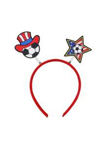1pc World Cup Headband, Fan Cheering Accessory,Suitable For Sports Events, Parties, Portable And Easy To Wear, Essential Cheering Accessory For Football Matches - Multicolor - View 14