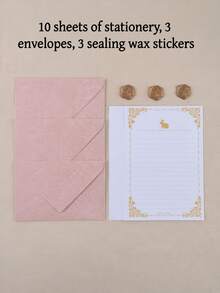 Bộ 16 phong bì và thư họa tiết cây, thích hợp cho thư viết tay, thiệp mời đám cưới, thiệp sinh nhật, bao gồm 3 phong bì dày dặn có vân vải lanh. - Phong bì có họa tiết cây - Xem 10