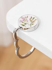 1 Peça Gancho Floral Elegante - Clipe Dobrável de Metal com Rosa Vermelha, Decoração de Mesa, Enfeite de Bolsa - Presente Perfeito para Mulheres, Aniversário, Feriado - Construção de Metal Durável, Adequado para Decoração Doméstica, Escritório, Festa Floral, Acessório de Moda, Superfície Suave, Suporte Multiuso - Multicolorido - Visão 14