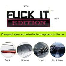 It Edition   Car 3D Cool Badge Sticker Auto Fender Bumper Decal Ml  Decal Exter Veicle R Replacement  Front Ood Trunk  Ow Black Rose - Black Rose - View 2