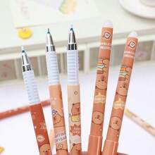 Bộ 4/12 bút bi gel có thể xóa ngẫu nhiên hình gấu trúc, mèo, gấu dễ thương, đầu bút 0.5mm, mực đen, viết trơn tru, thích hợp làm quà Giáng sinh, quà tựu trường, quà ngày lễ. - A - Xem 3