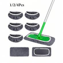 Super Absorbent Reusable Mop Pad - Polyester Dry & Wet Dual-Use Floor Cleaning Cloth, Easy To Replace Mop Pad, Suitable For Home Floor Care, Universal Connector Pad, Reusable Dusting And Deep Cleaning Mop Pad - Nhiều màu - Xem 3