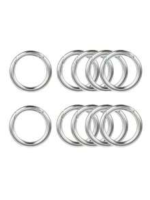 20pcs Multi-Color Spring Rings, Key Chains, DIY Accessories, Round Open Rings, Handmade Jewelry Findings - Round Buckle - View 8