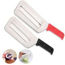 1 cái dao gọt vỏ hai lưỡi, dao thái rau củ, dao gọt bắp cải, dụng cụ nhà bếp dùng để cắt, thái trái cây và rau củ. - Nhiều màu - Xem 2