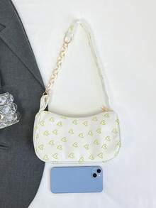 Solid Color Cloud Pleated Minimalist Chic Shoulder Bag - Green - View 6