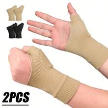 2pcs Wrist Wraps, Thumb Support Strap, Sports Compression Gloves, Wrist Support, Suitable For Outdoor Sports And Daily Wear, Provide Wrist Support - Multicolor - View 2