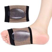 2pcs Silicone Shoe Insoles - Adjustable Heel Strap & Shock-Absorbing Lining, Unisex - Soft Silicone Arch Support Absorbs Impact & Relieves Pressure For Flat Feet - Suitable For Sports Shoes, Boots, Casual Shoes - Foot Pads - View 4