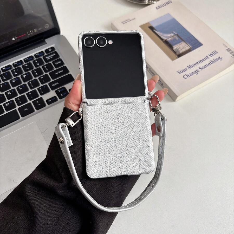 Snake Foldable Phone Case / Fashionable Foldable Phone Case, Compatible With Z / Z FLIP6 / Z FLIP5 / Z FLIP4 / Z FLIP3 - Multicolor - View 1